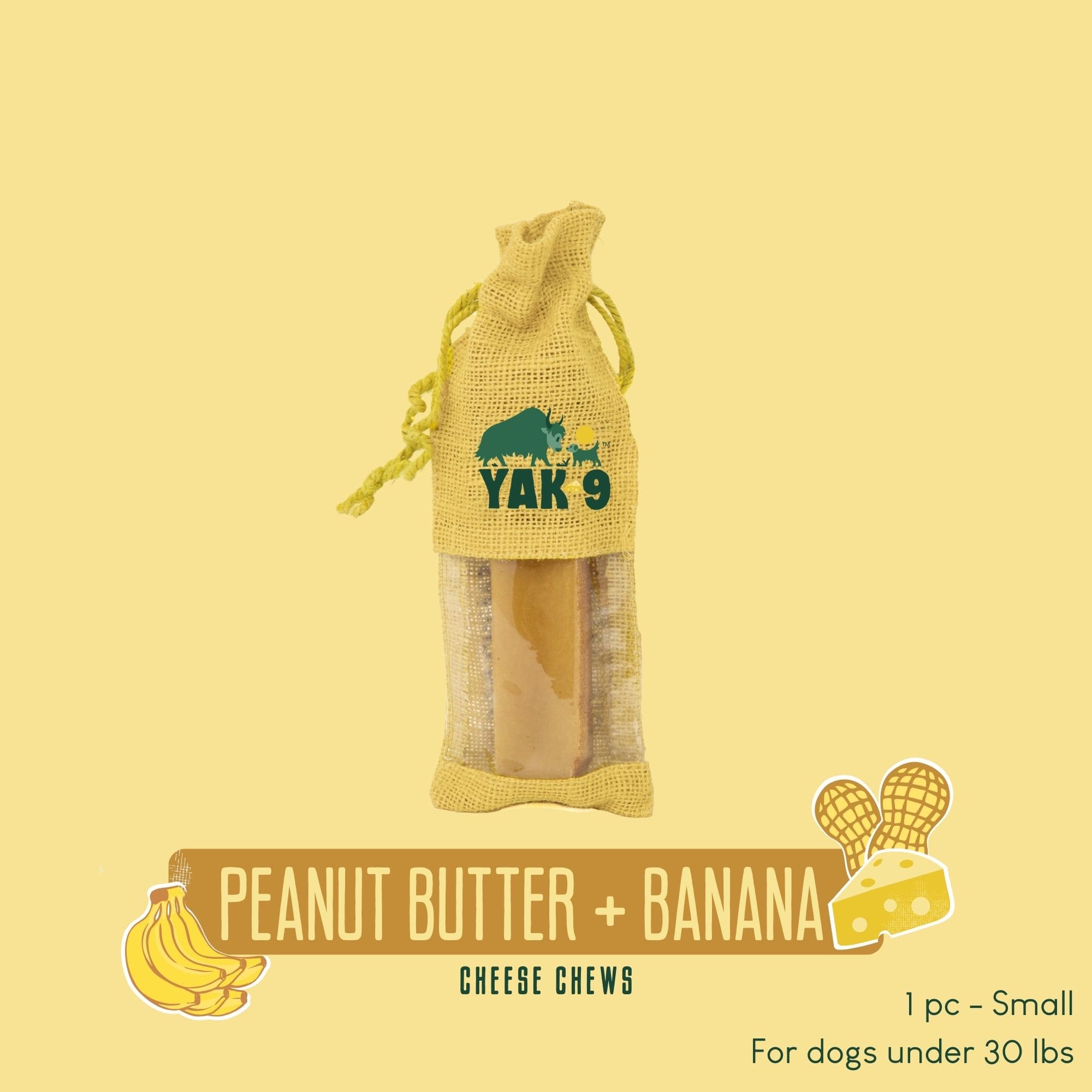 Peanut Butter & Banana Chews for Dogs – The Happy Doods