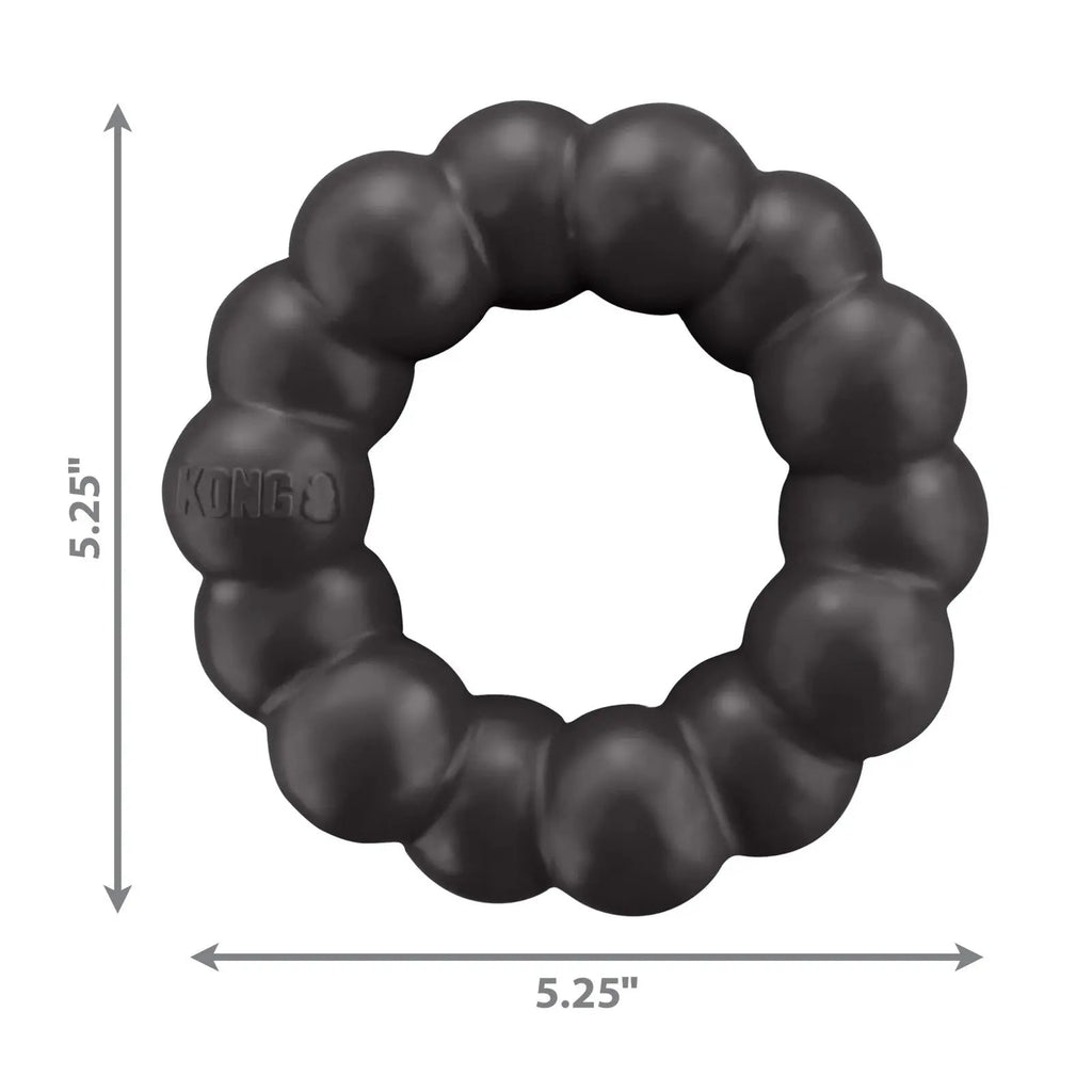 KONG X Large Durable Rubber Dog Ring Chew Toy for Healthy Teeth and Playtime
