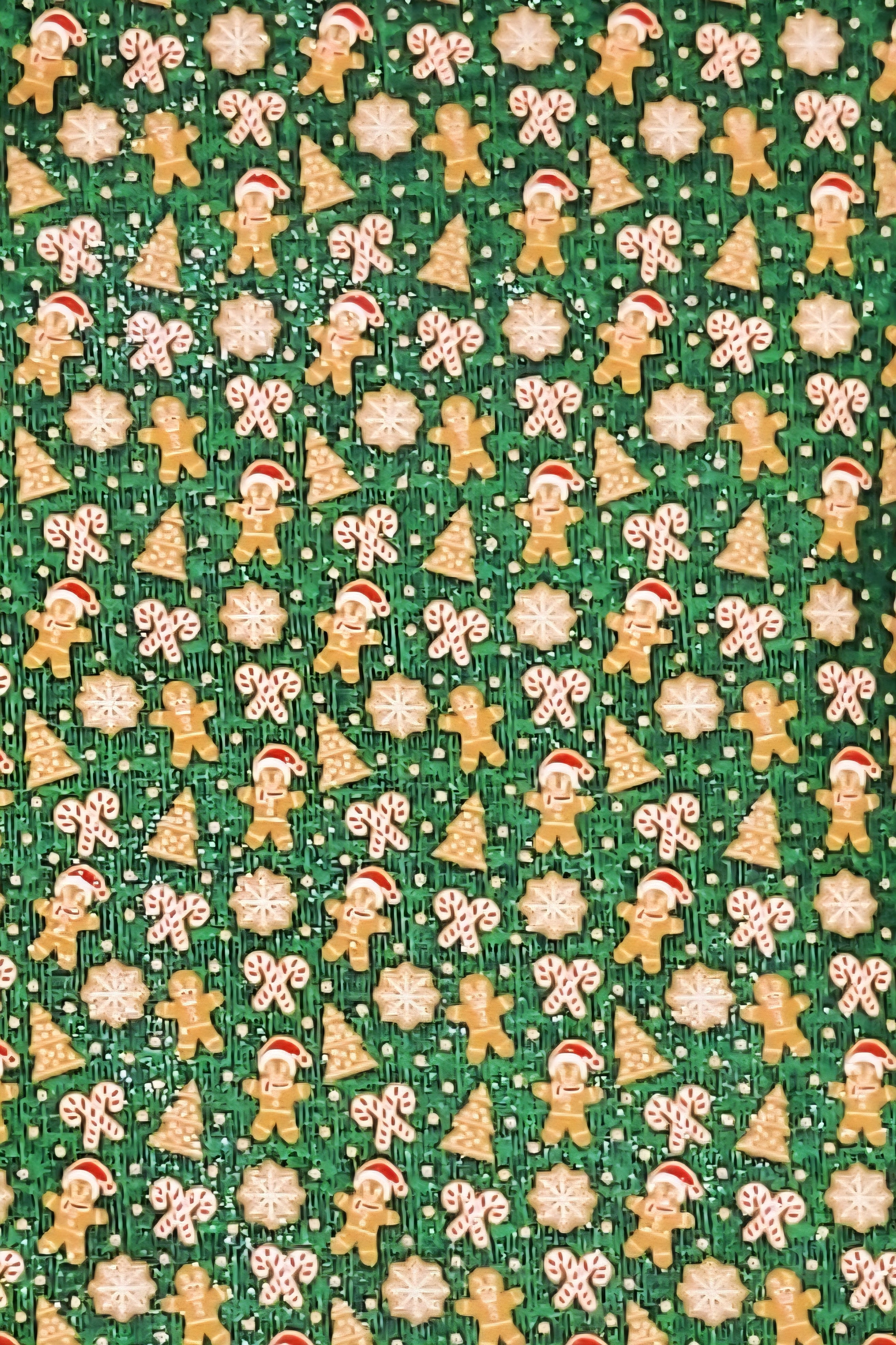 Gingerbread Man with Glitter