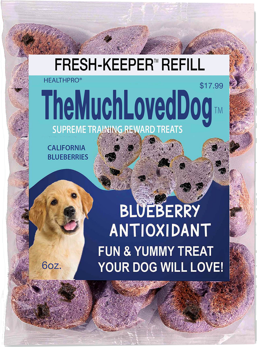 Much Loved Dog™ - Blueberry Antioxidant REFILL, 6 oz.