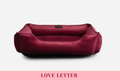 Chester & Lee | Vibrant Velvet Sleeper Dog Bed Wine