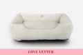 Chester & Lee | Furry Sleeper Dog Bed Beige