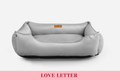 Chester & Lee | Classic Velvet Sleeper Dog Bed Gray