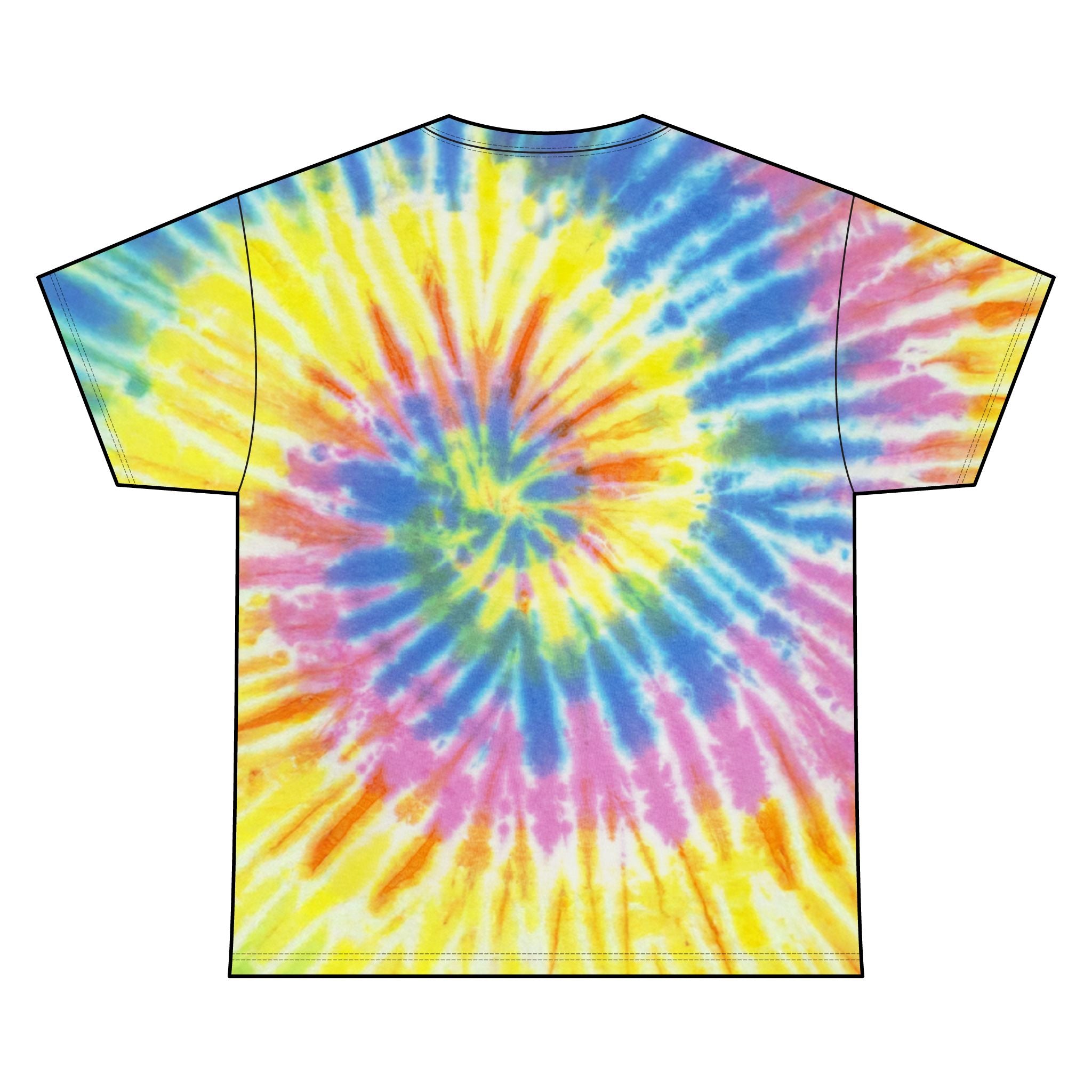 Dog Dad Spiral Tie Dye Tee Unisex Cotton T-Shirt Sizes Small - 2 XL (3 colors)