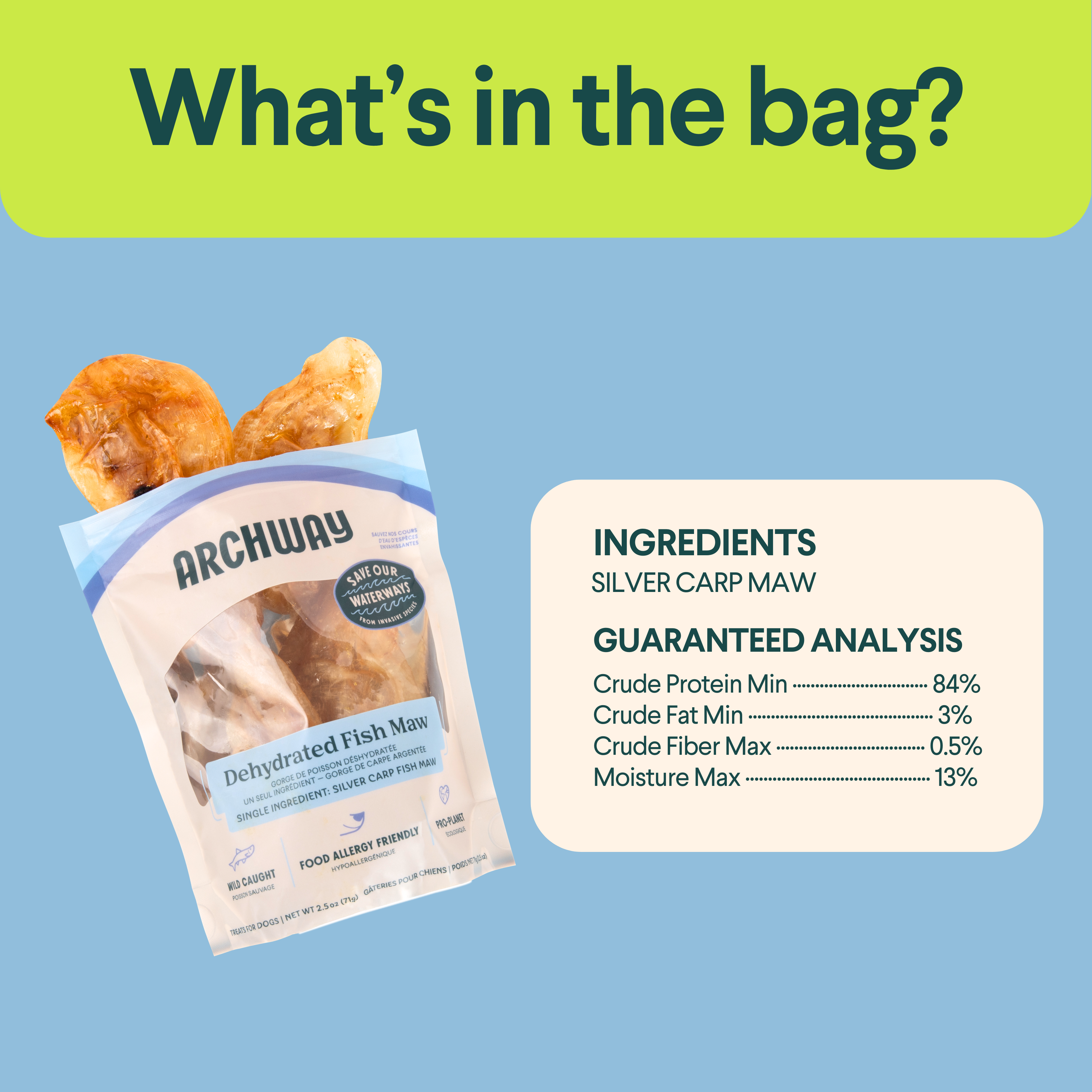 Archway Sustainable Fish Maws For Dogs