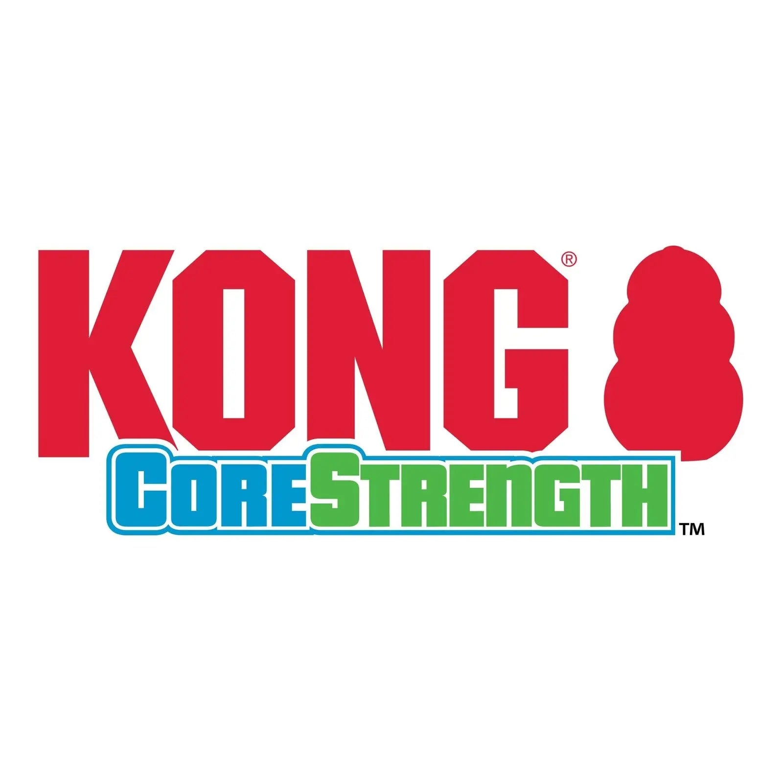 KONG Corestrength Large Green Dog Chew Ball Dental Care Fetch Toy for Dogs