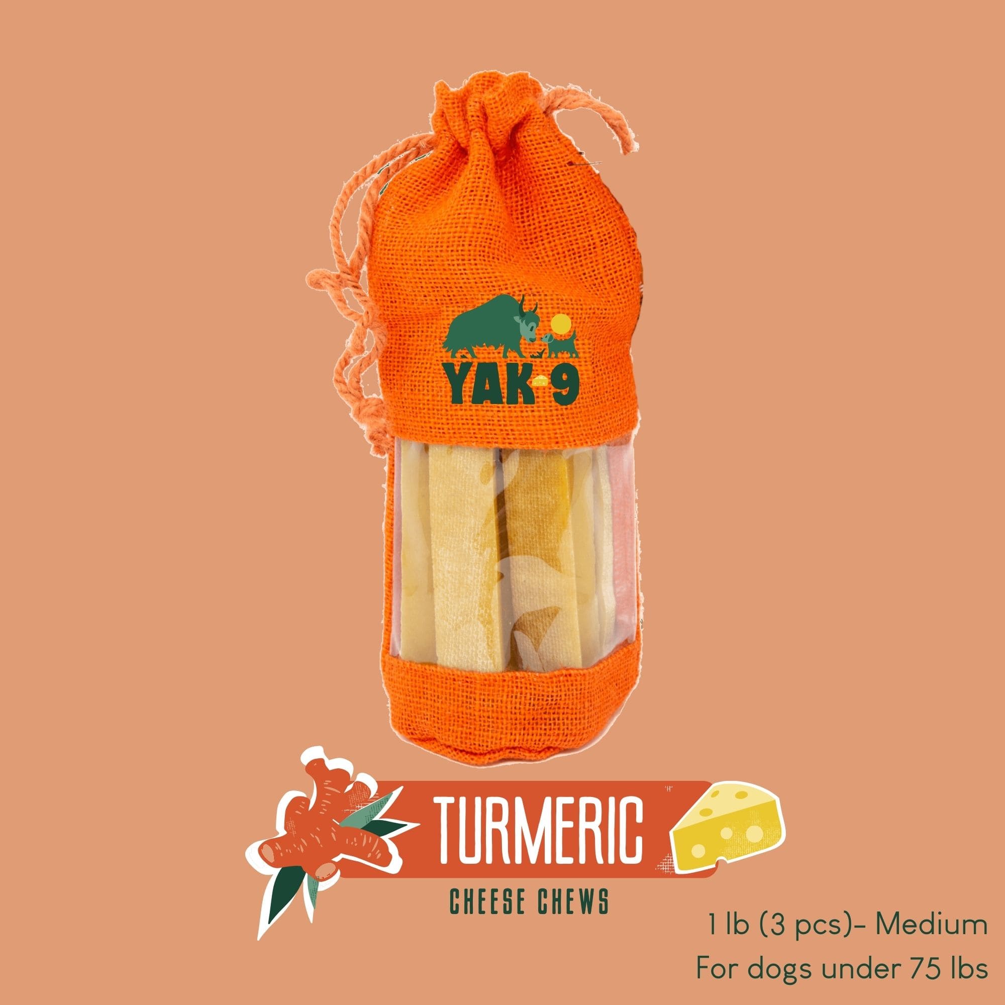 Turmeric Cheese Chews for Dogs