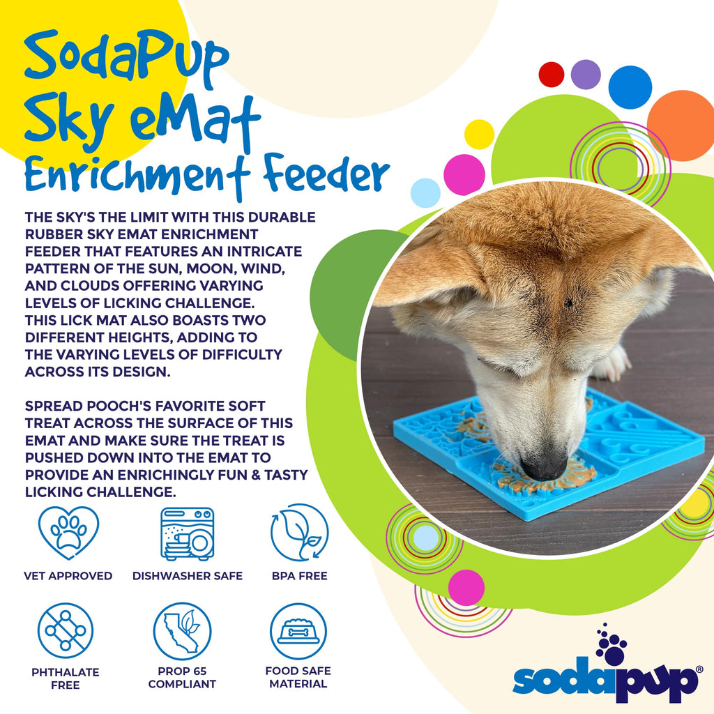 Sky eMat - Enrichment Lick Mat for Dogs | Celestial Design | SodaPup