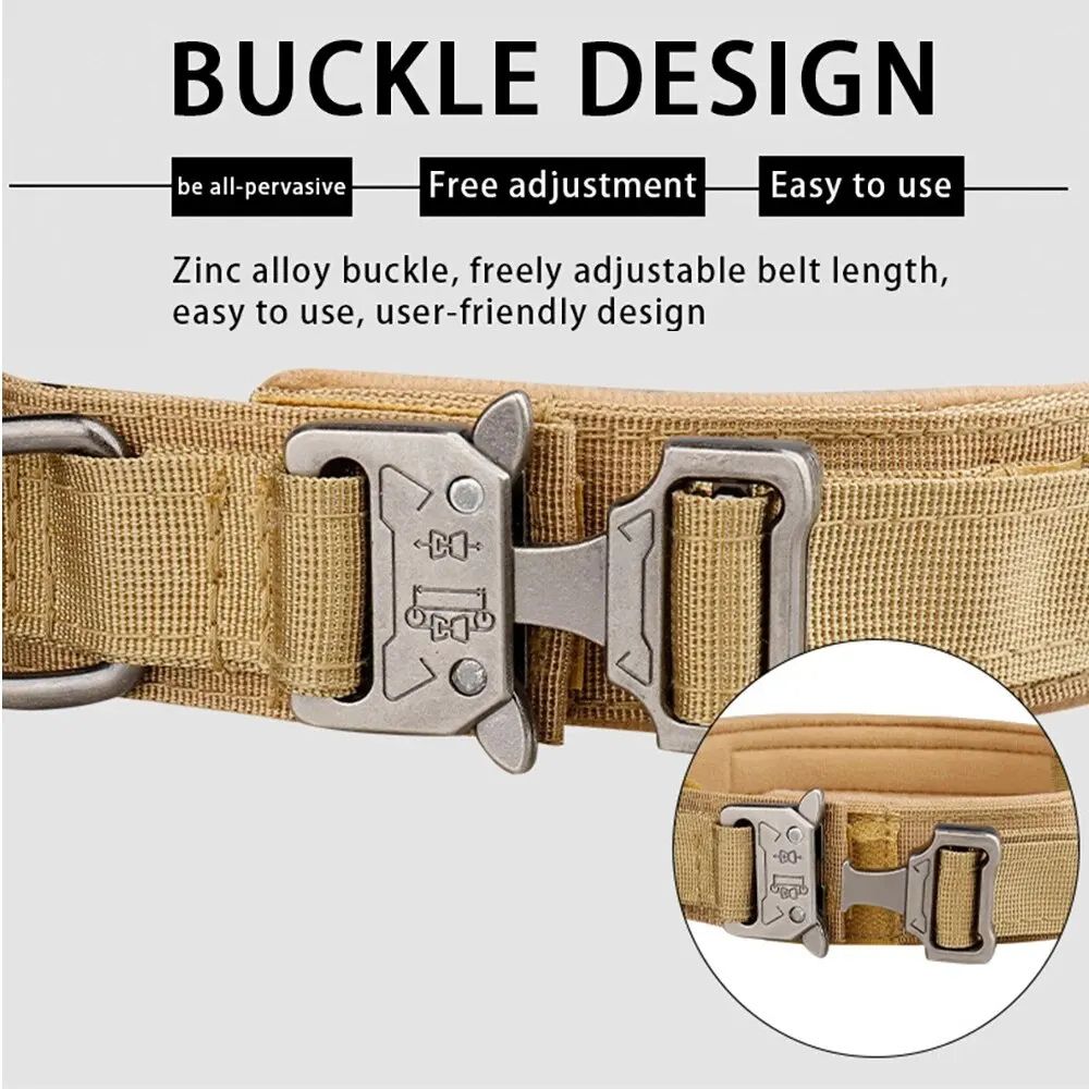 Peelaid™ Tactical Nylon Dog Collar with Metal Buckle