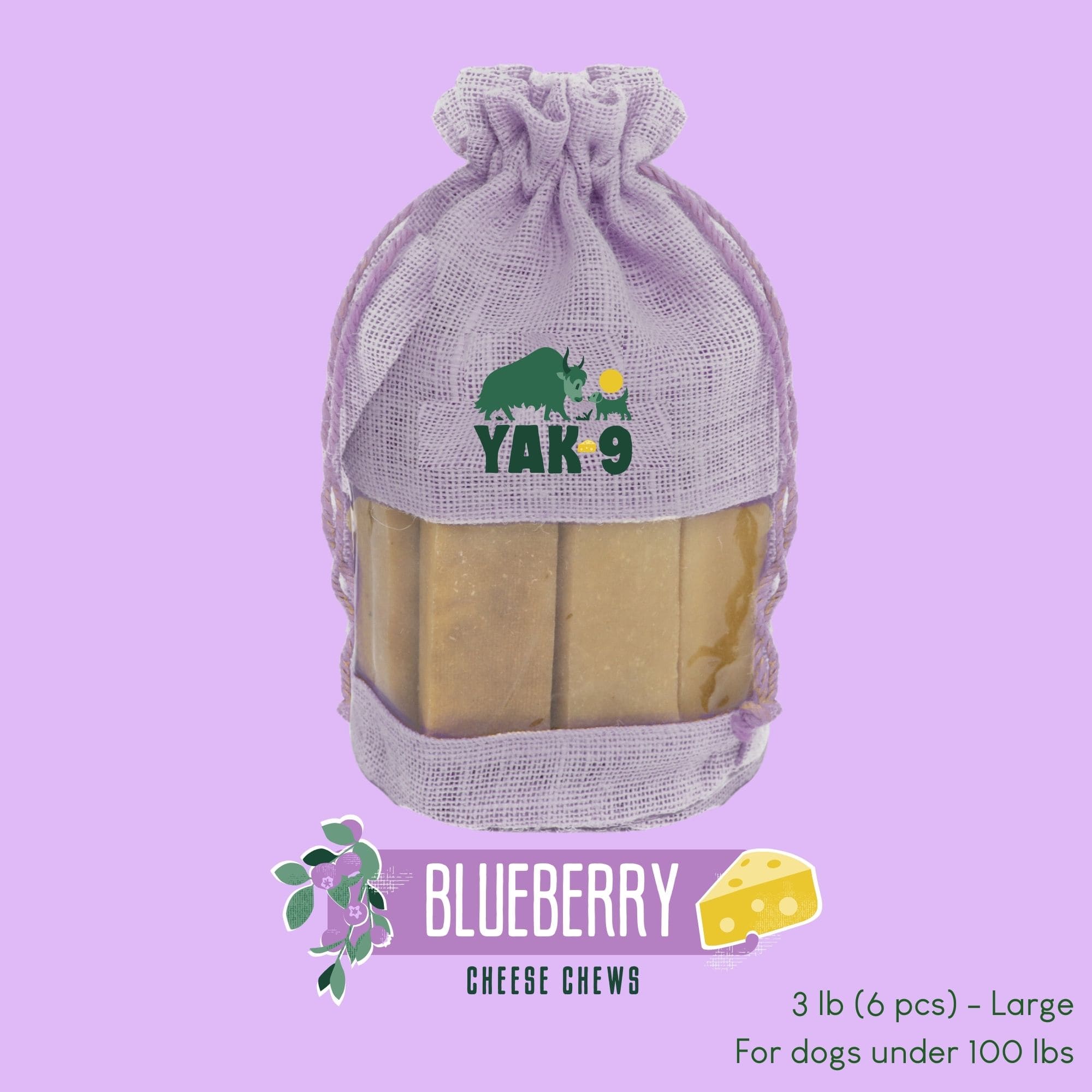 Blueberry Cheese Chews for Dogs