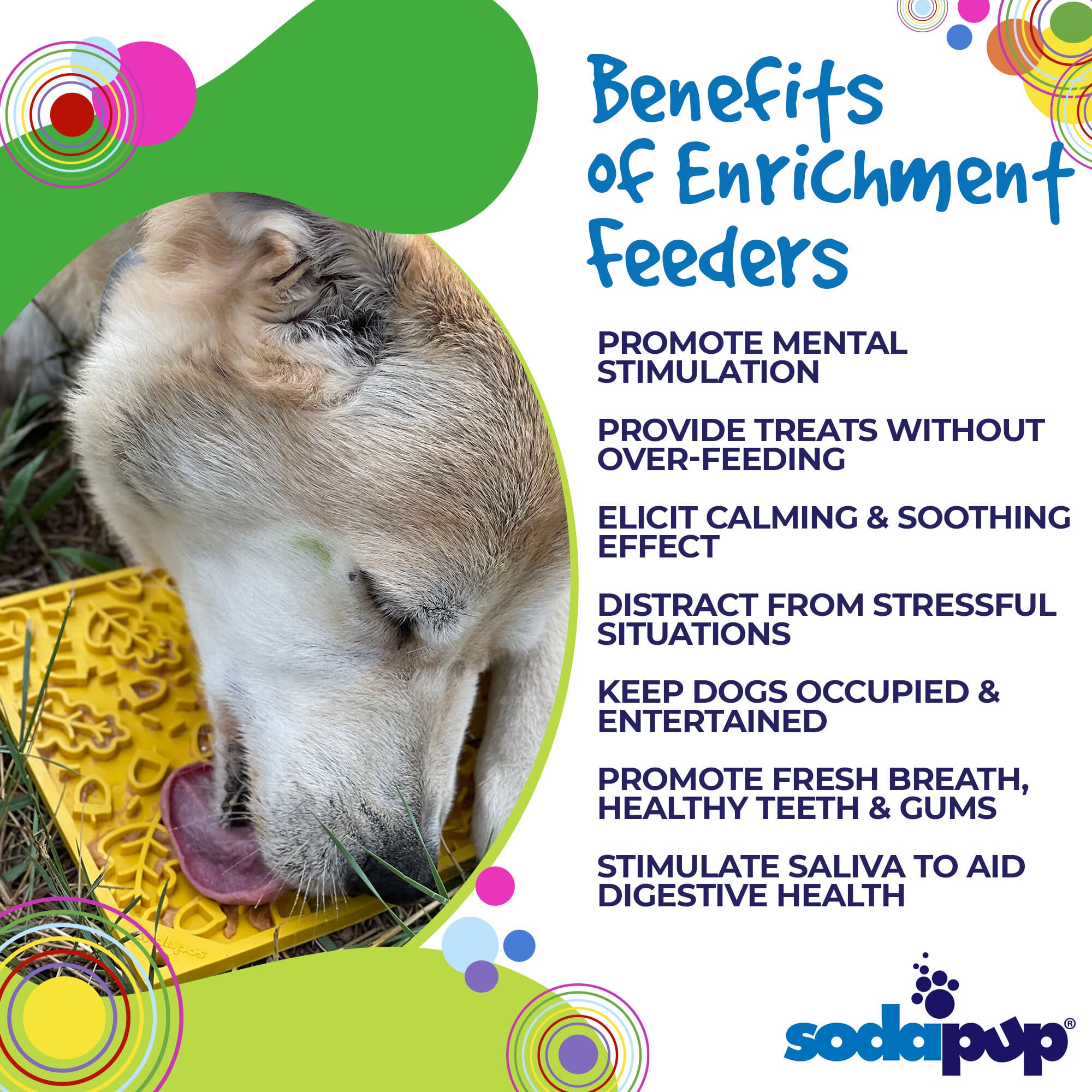 Autumn eMat - Enrichment Lick Mat For Dogs | Fall Leaves Design | SodaPup