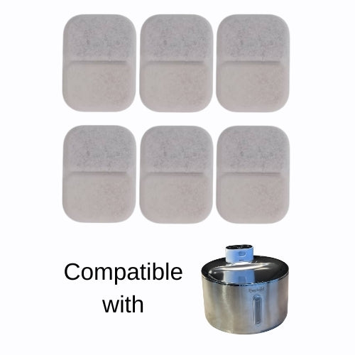 6 Pcs Filters - 4L/140oz Wireless Fountain