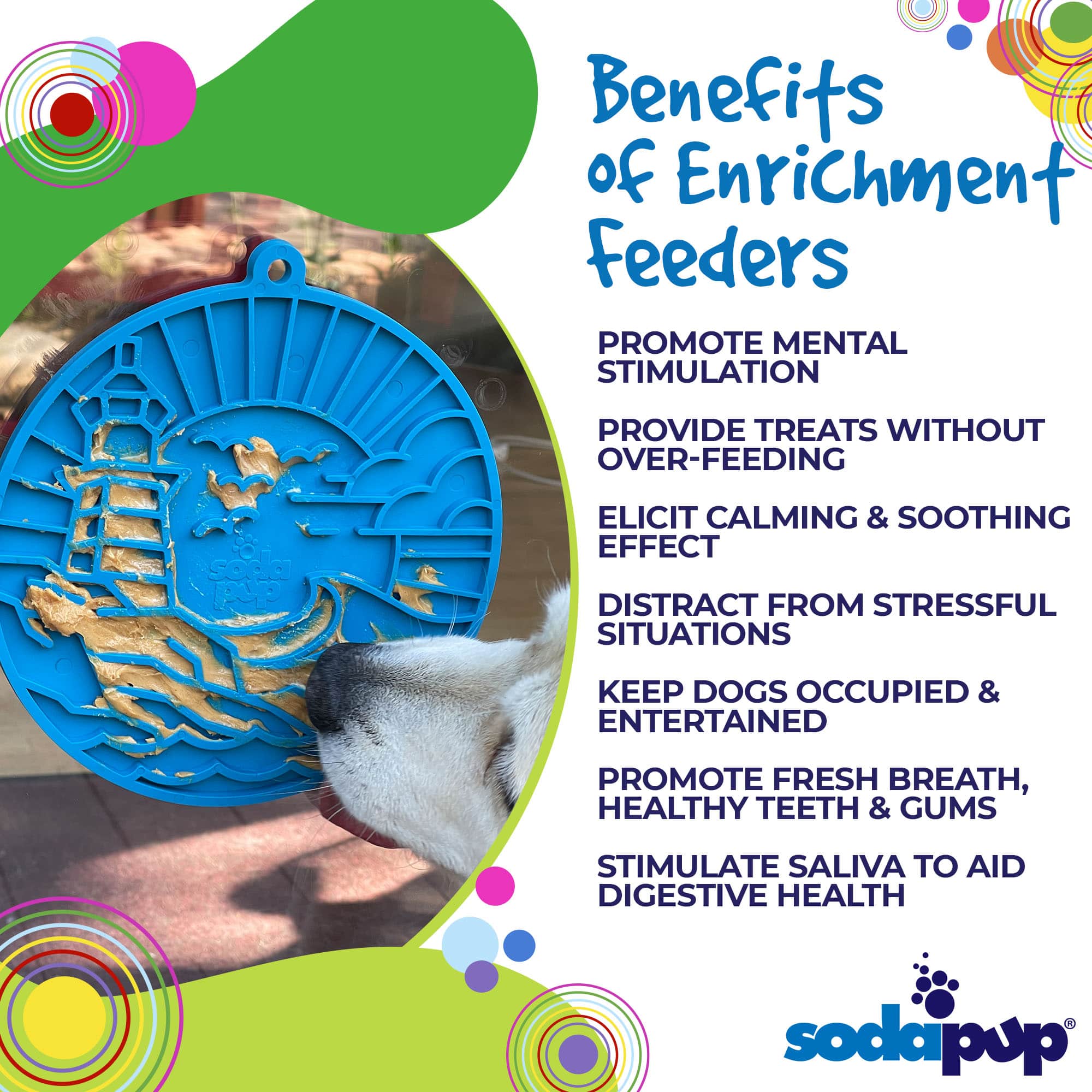 Lighthouse eMat - Enrichment Lick Mat For Dogs - With Suction Cups | USA Made