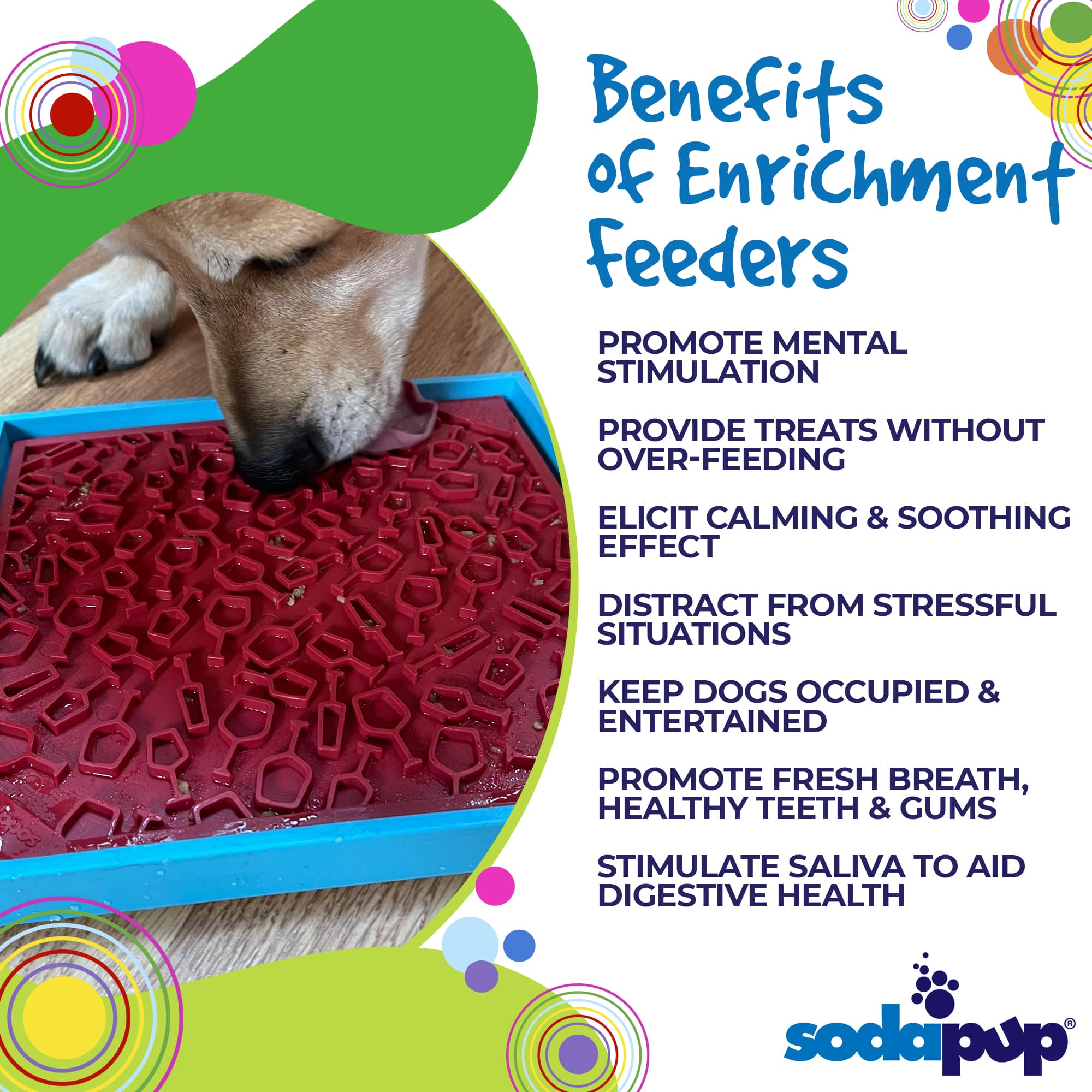 Vino Dog eMat - Enrichment Lick Mat For Dogs | Wine-Inspired Design| SodaPup