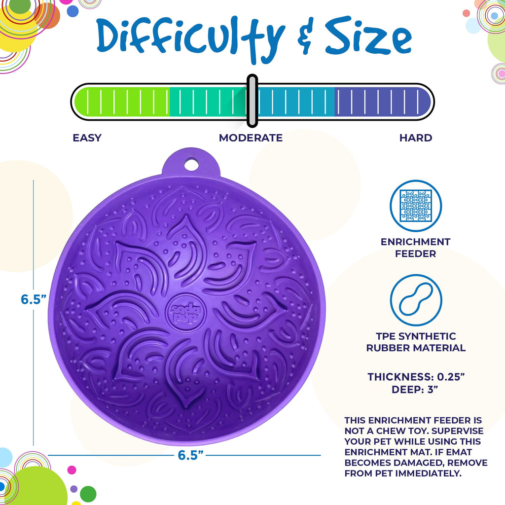 Garden of Eatin' Tipsy Bowl - Wobble Lick Mat for Dogs | USA Made
