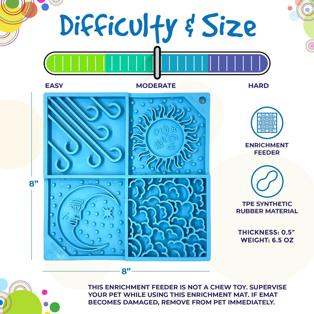 Sky eMat - Enrichment Lick Mat for Dogs | Celestial Design | SodaPup