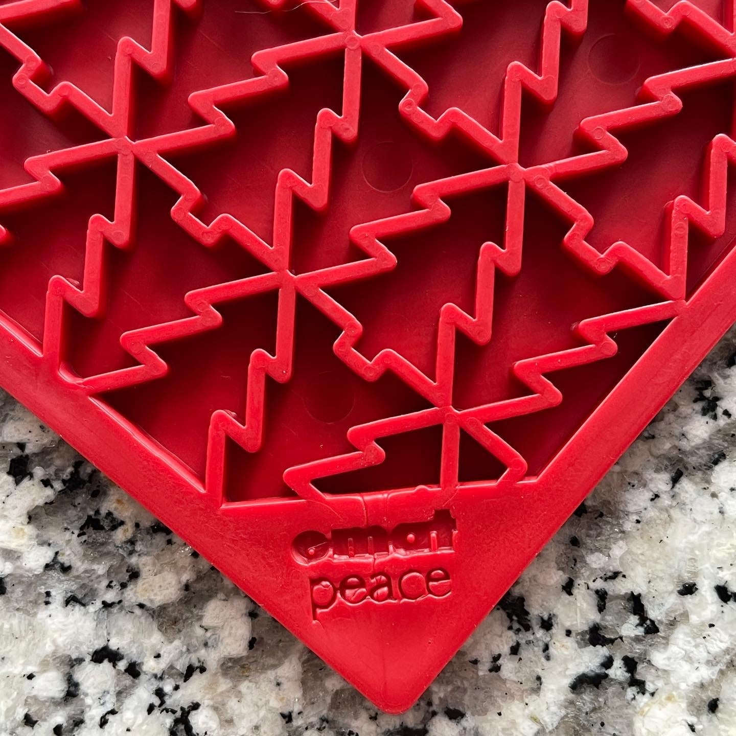 "Peace" Christmas Tree emat - Enrichment Lick Mat for Dogs | Christmas Tree design | SodaPup