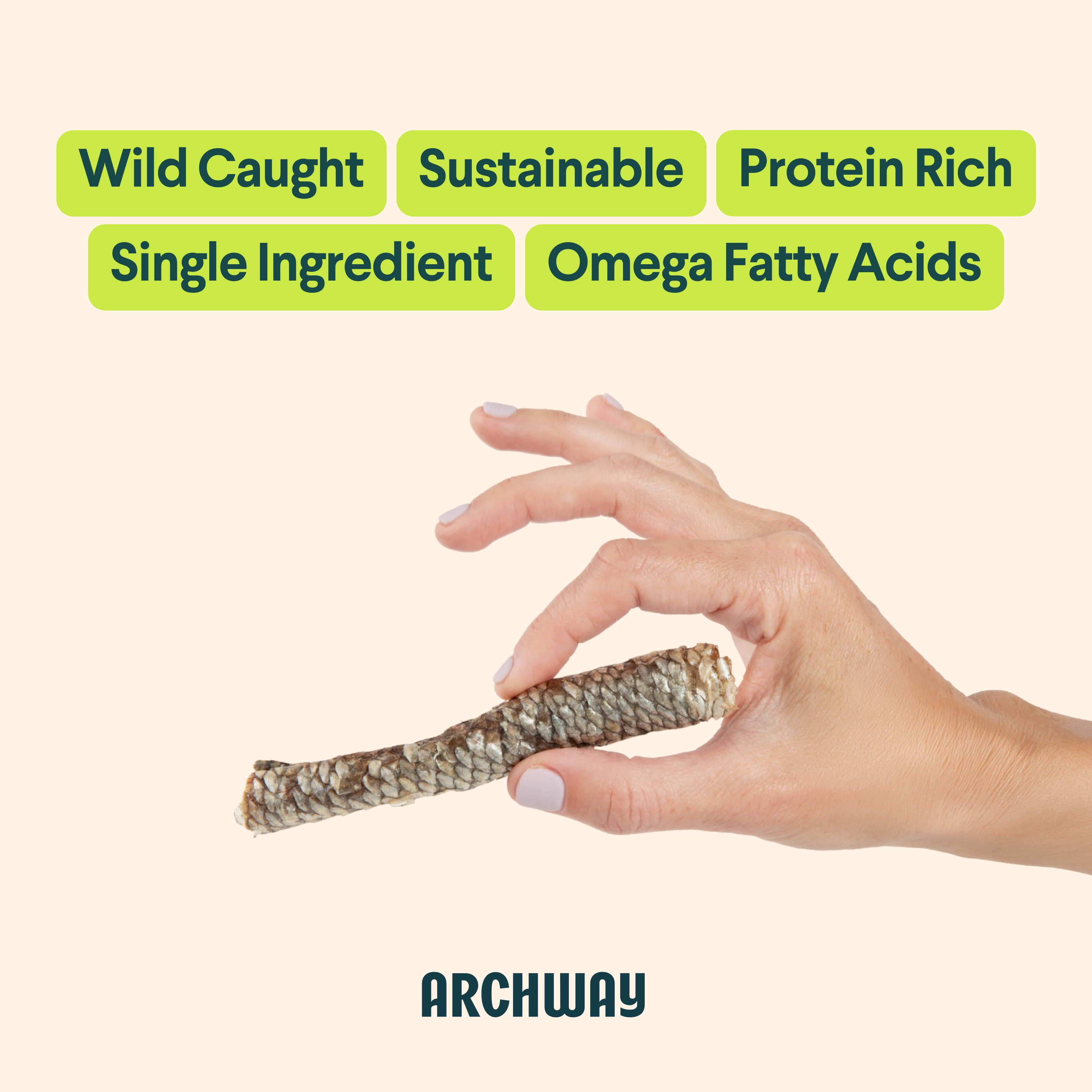 Archway Sustainable Fish Skin Rolls For Dogs
