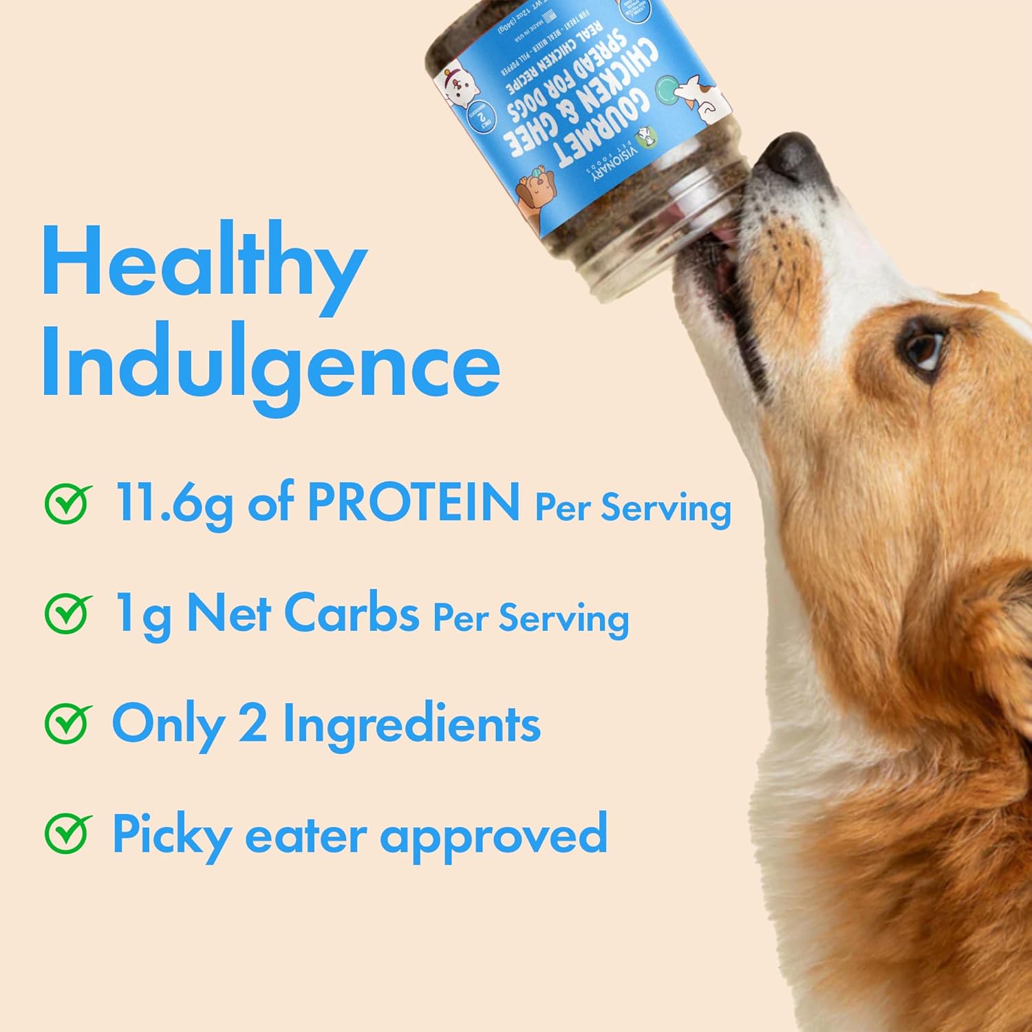 Chicken & Ghee Dog Meat Spread – High-Protein, Low-Carb Keto Treat | 12oz Jar