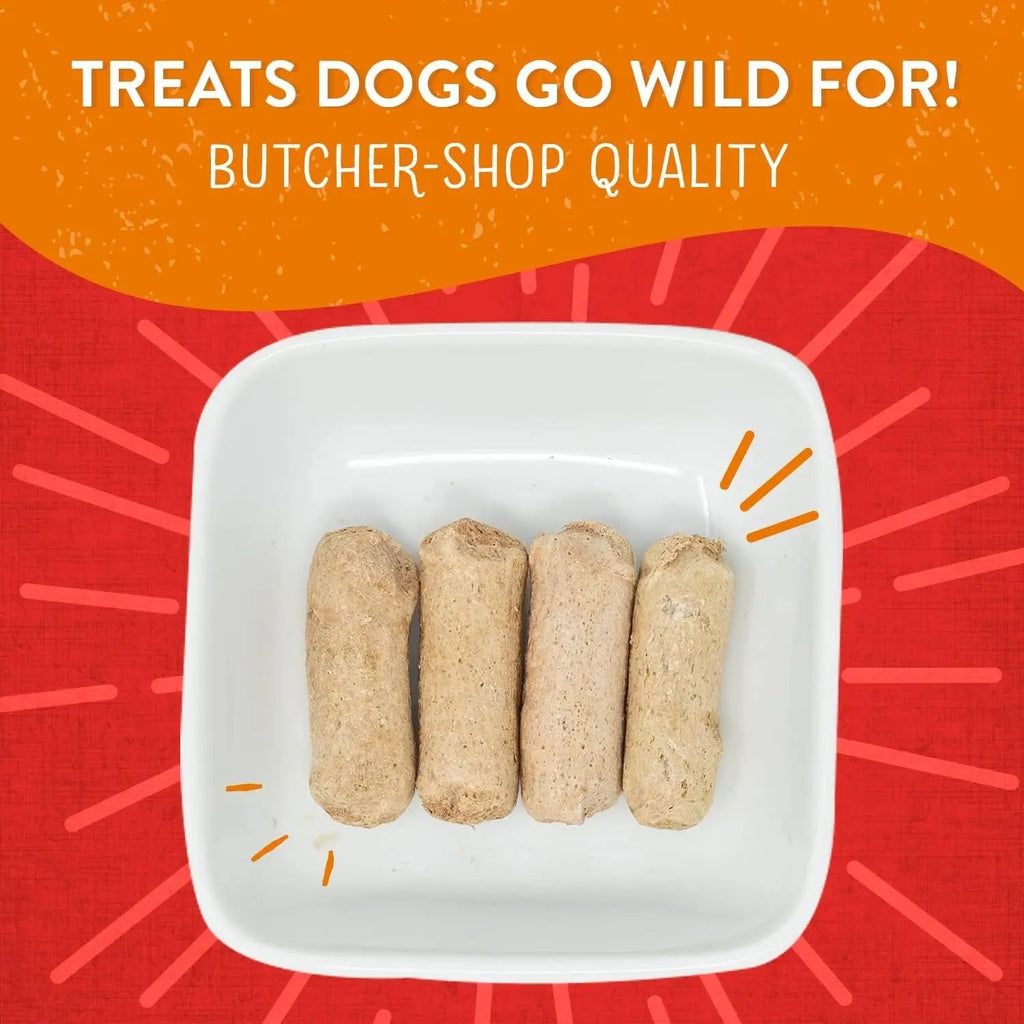 Freeze-Dried Raw Wild Weenies Dog Treats - High-Protein Training Treats for Dogs & Puppies - All-Natural Grass-Fed Beef Recipe with 97% Meat & Organs - USA Made - 11.5 Oz Bag
