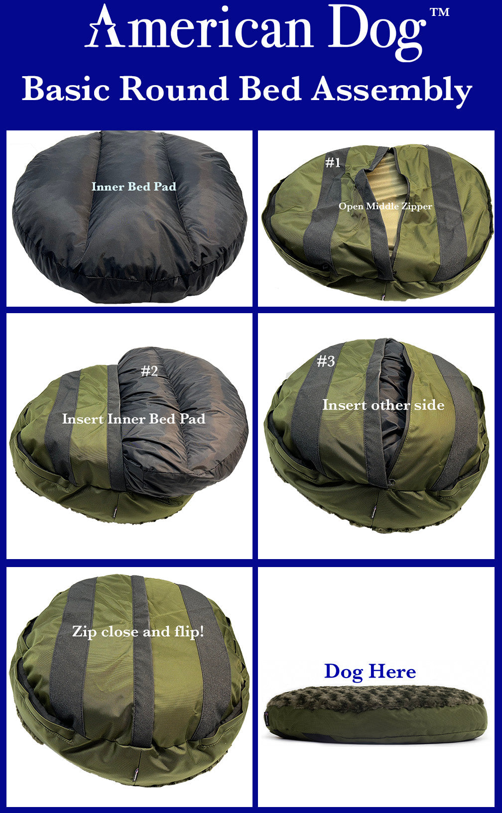 Dog Bed Round Base Furvana™