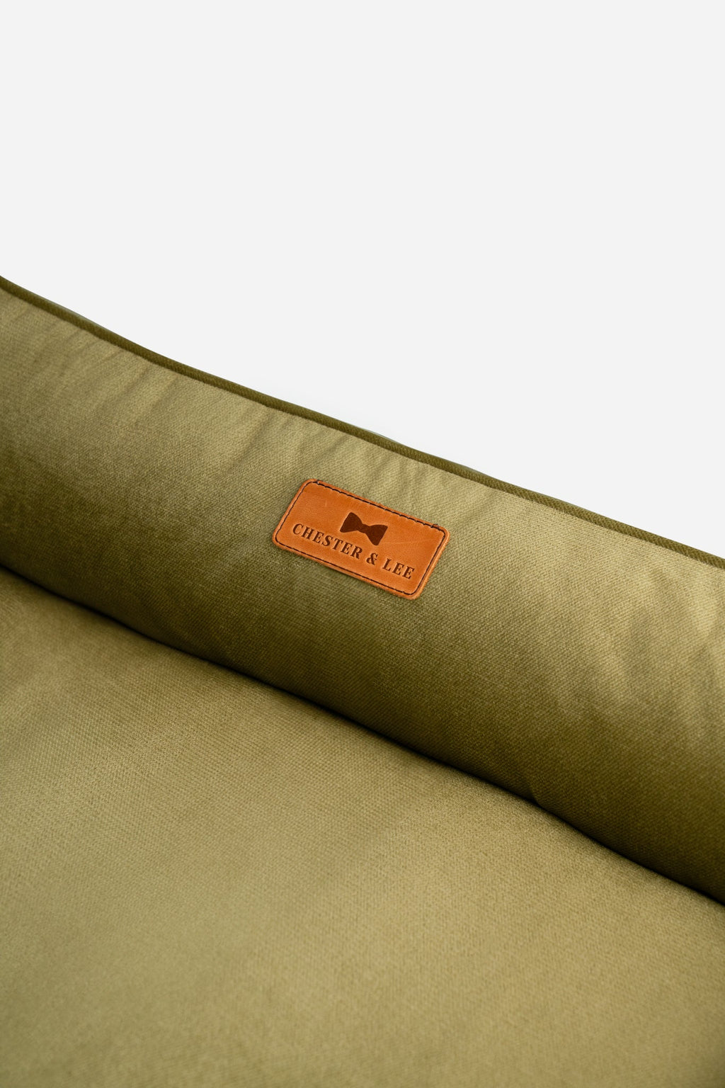 Chester & Lee | Vibrant Velvet Sleeper Dog Bed Olive