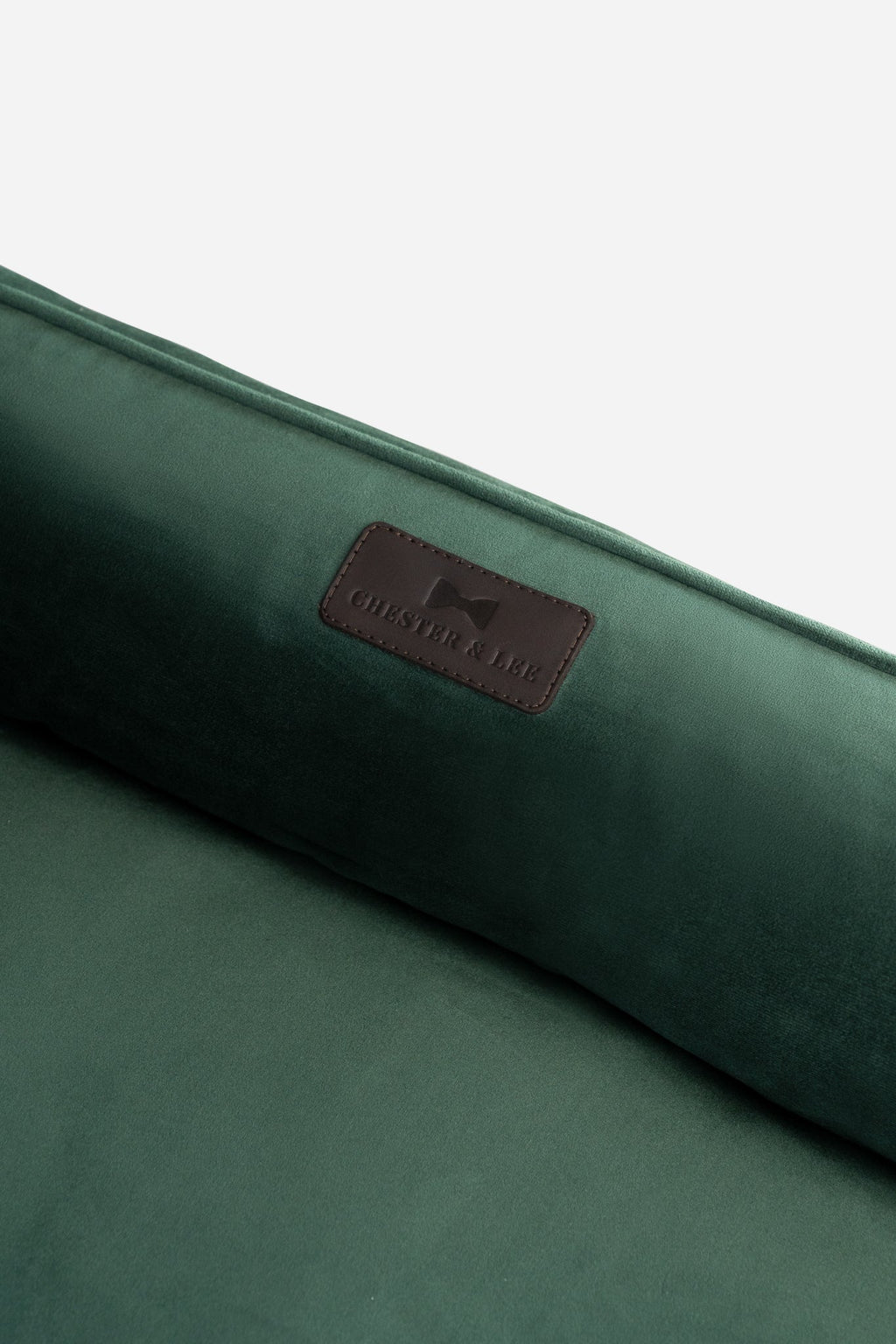 Chester & Lee | Classic Velvet Sleeper Dog Bed Green