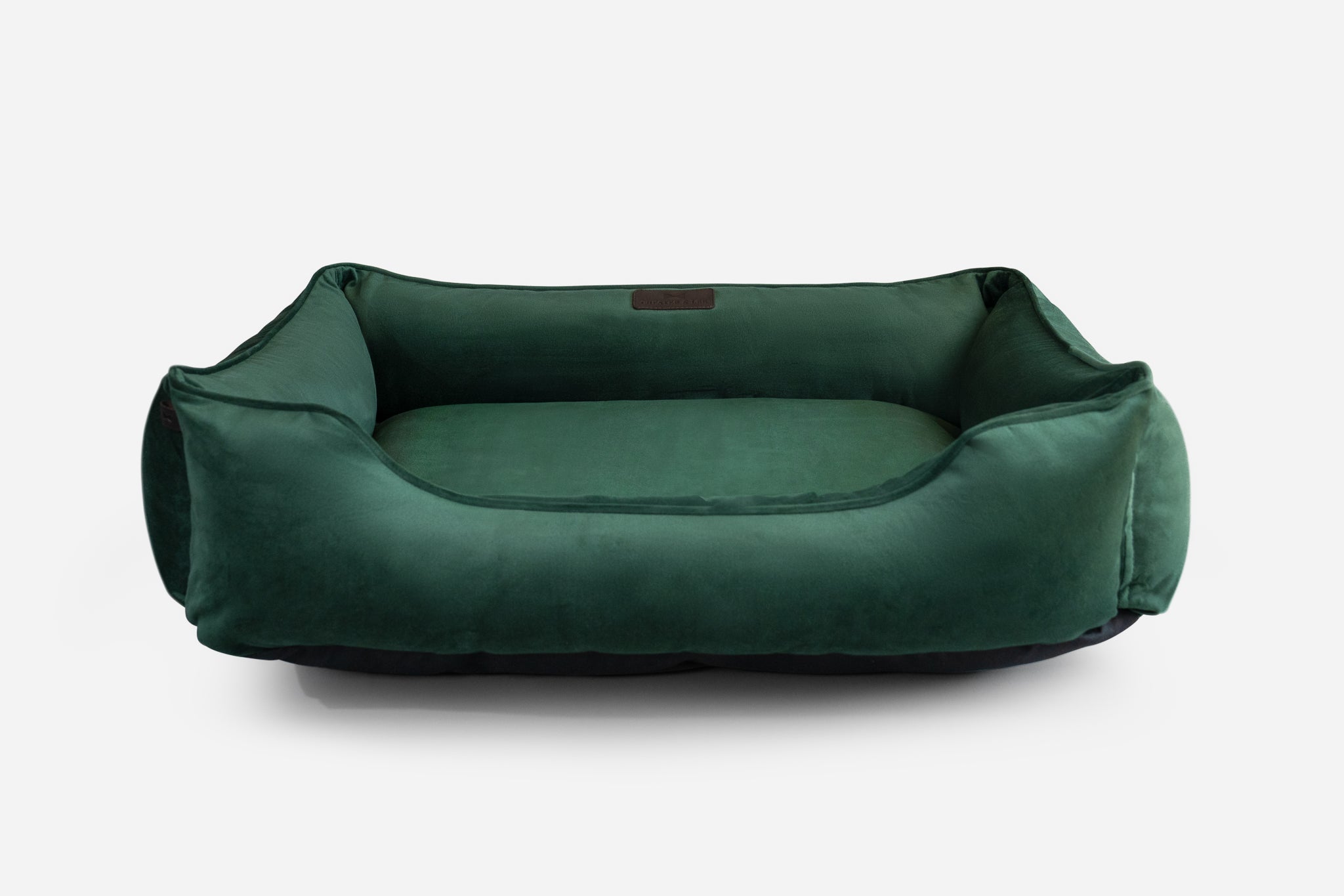 Chester & Lee | Classic Velvet Sleeper Dog Bed Green
