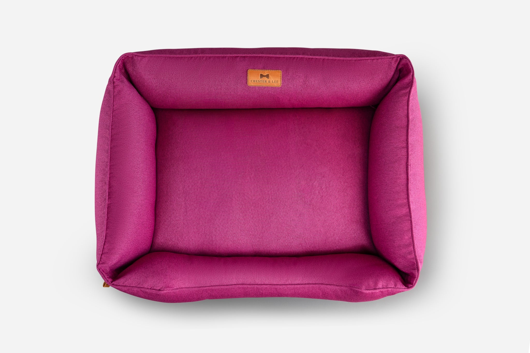Chester & Lee | Cotton Sleeper Dog Bed Berry Pink