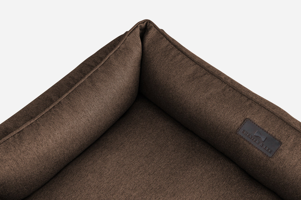 Chester & Lee | Cotton Sleeper Dog Bed Brown