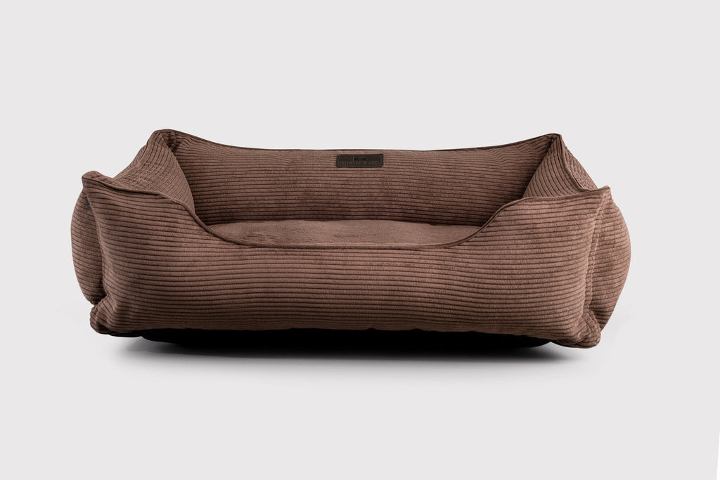 Chester & Lee | Fancy Corduroy Sleeper Dog Bed Brown