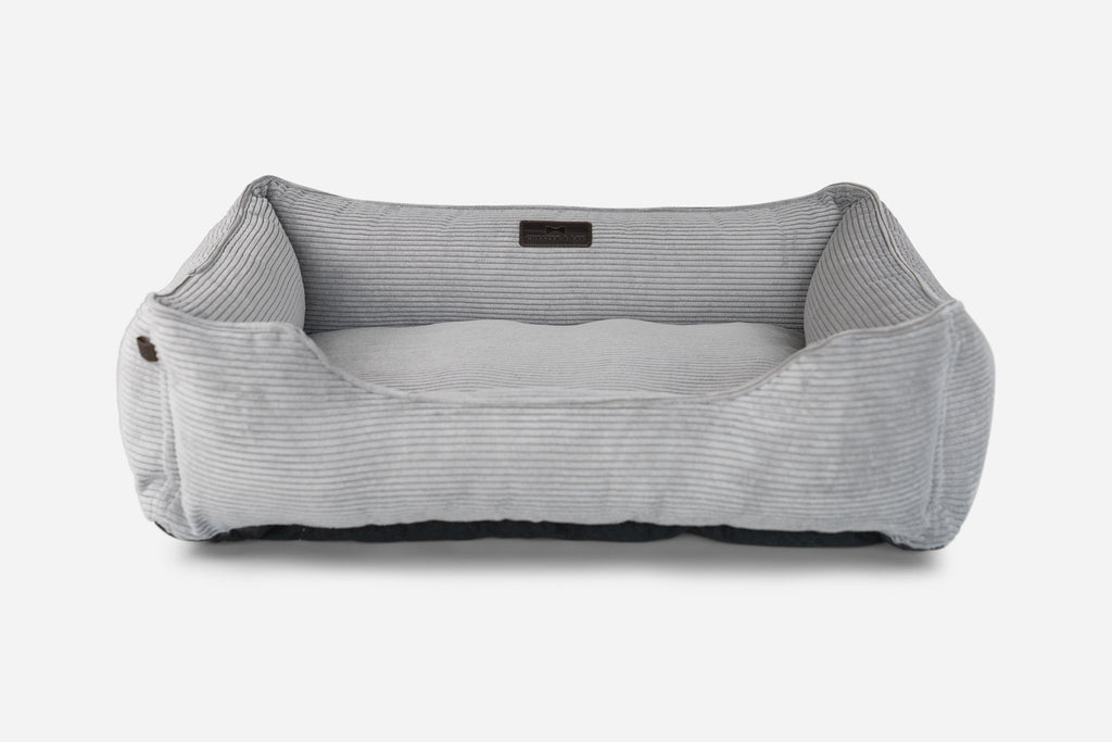 Chester & Lee | Fancy Corduroy Sleeper Dog Bed Gray