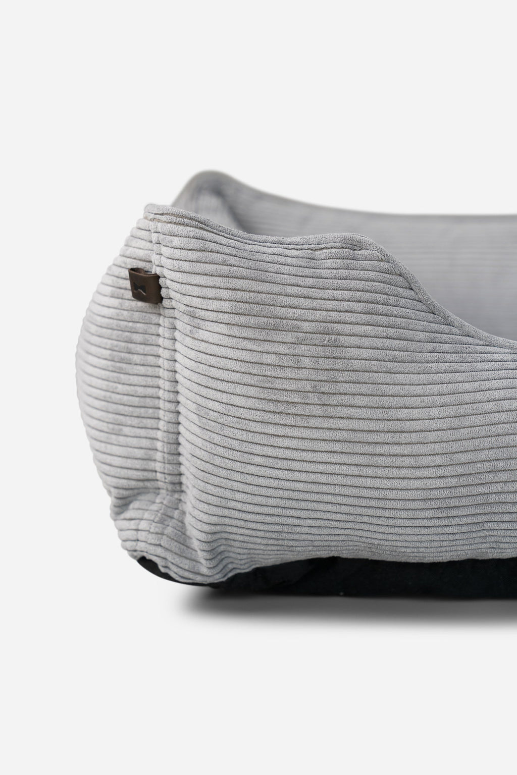 Chester & Lee | Fancy Corduroy Sleeper Dog Bed Gray