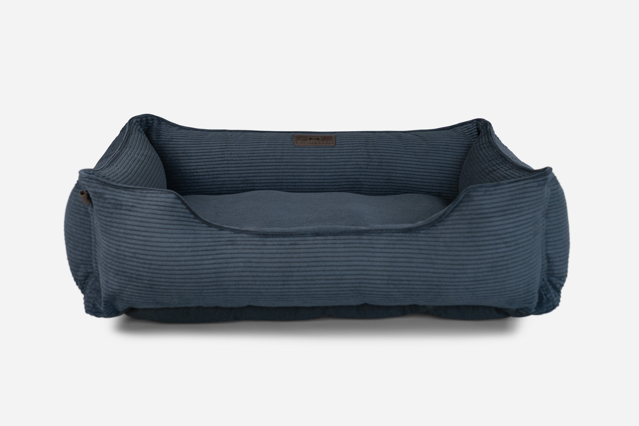 Chester & Lee | Fancy Corduroy Sleeper Dog Bed Graphite