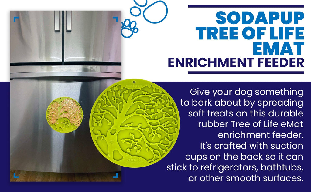 Tree of Life eMat - Enrichment Lick Mat For Dogs - With Suction Cups | Tree Design | USA Made