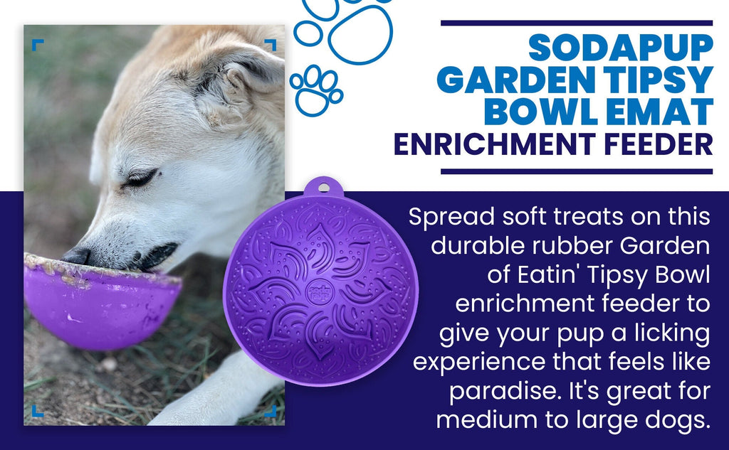 Garden of Eatin' Tipsy Bowl - Wobble Lick Mat for Dogs | USA Made