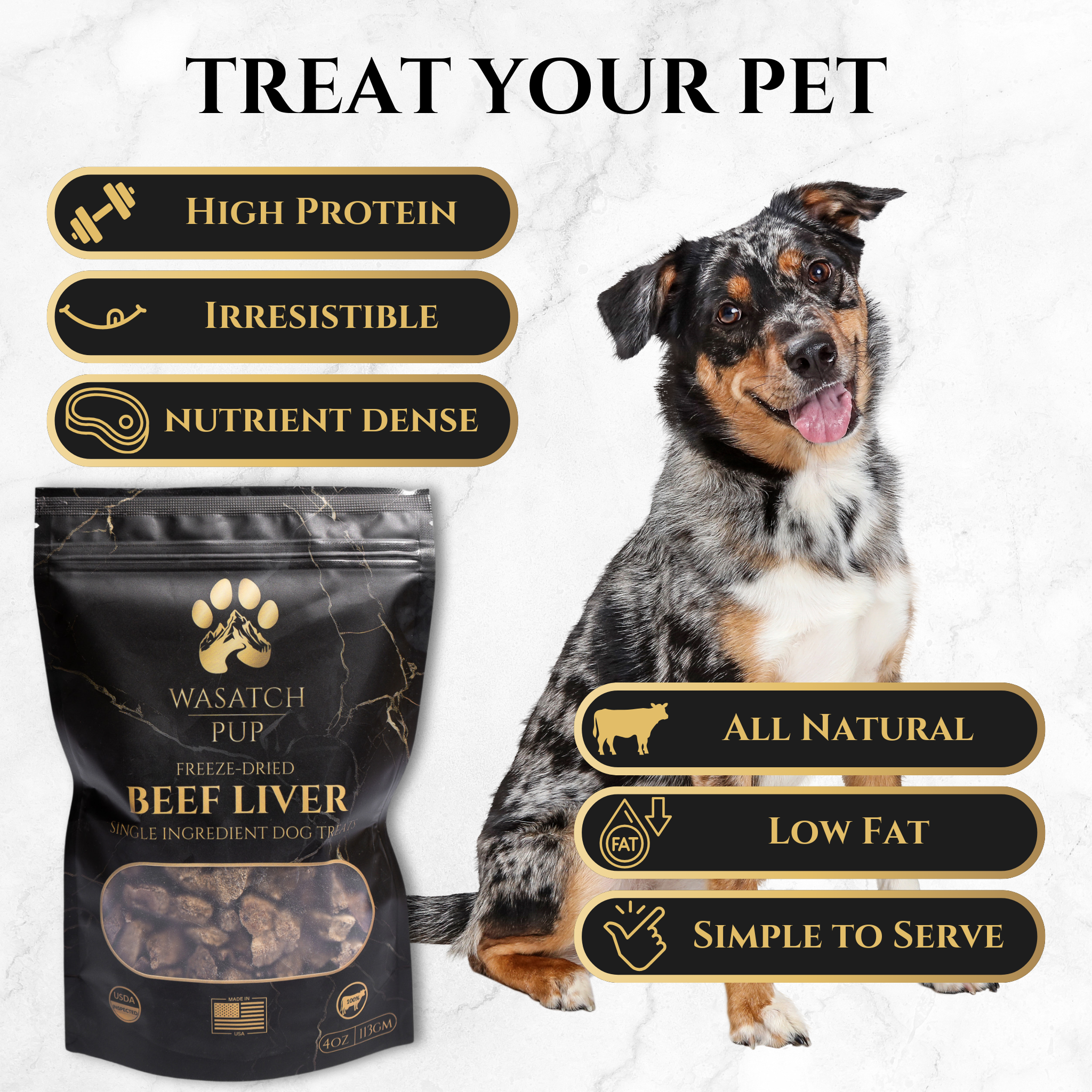 Freeze-Dried Beef Liver | Single Ingredient Dog Treats