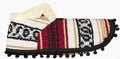 Size 00-3WN Burgundy/Tan/White Dog Poncho/Sarape with Fur