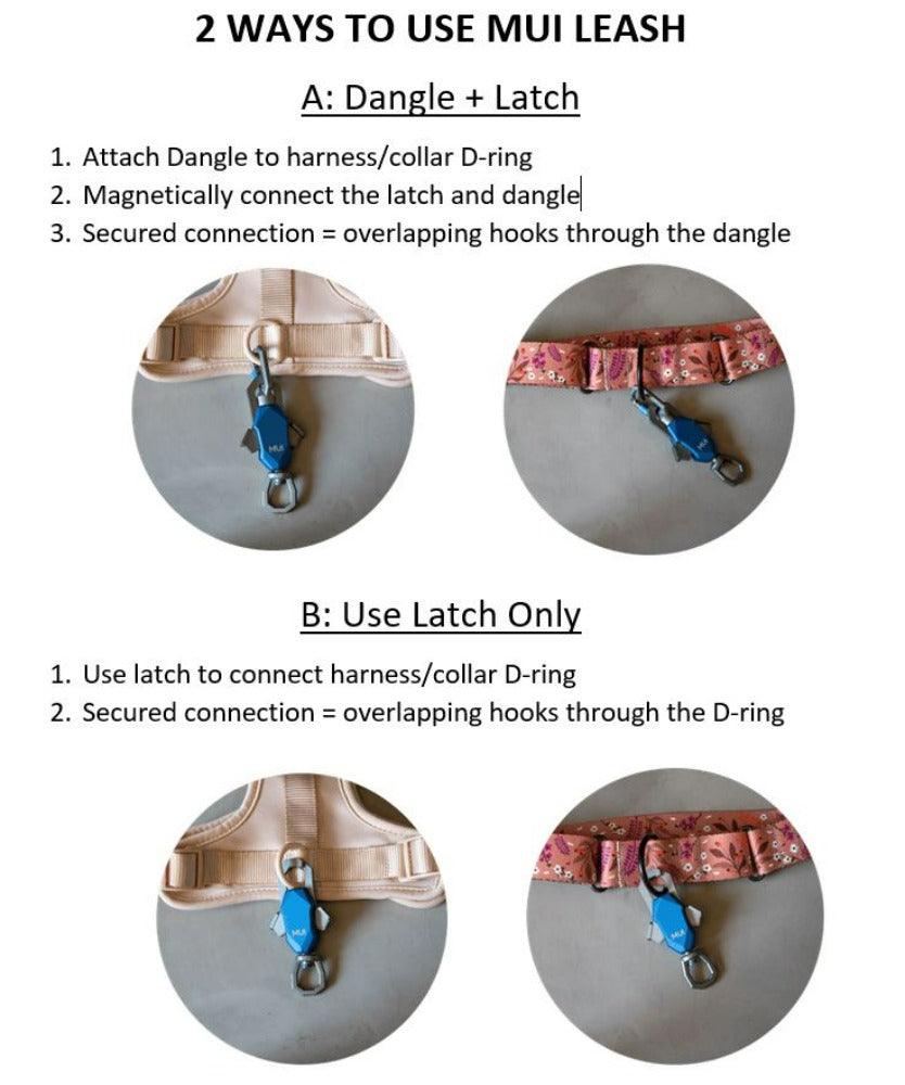 Up Dog Shop Magnetic Dog Leash – Patented One-Hand Connect & Release