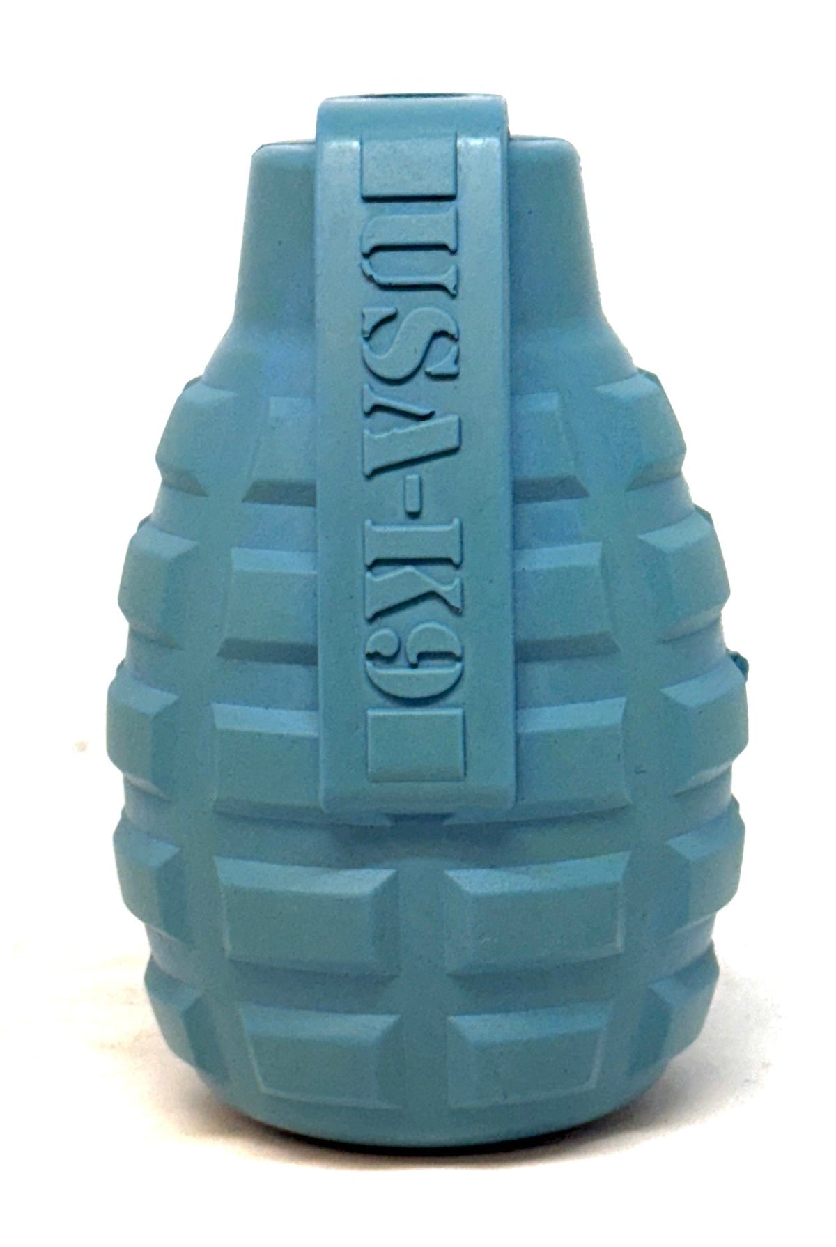 USA-K9 Grenade Rubber Dog Chew Toy | K9 Handler Reward Toy | Red & Blue | USA Made