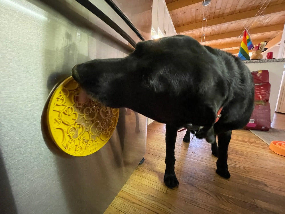 Rubber Duckies emat - Enrichment Lick Mat for Dogs - with Suction Cups | Bath Time Design | SodaPup USA Made