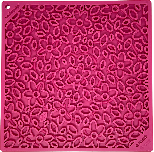 Flower Power emat - Enrichment Lick Mat for Dogs | Flower Design | USA Made