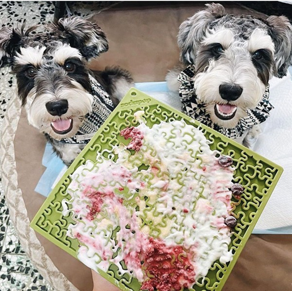 Jigsaw Puzzle eMat - Enrichment Lick Mat for Dogs | eMat Enrichment Toy for Anxiety Relief | USA Made