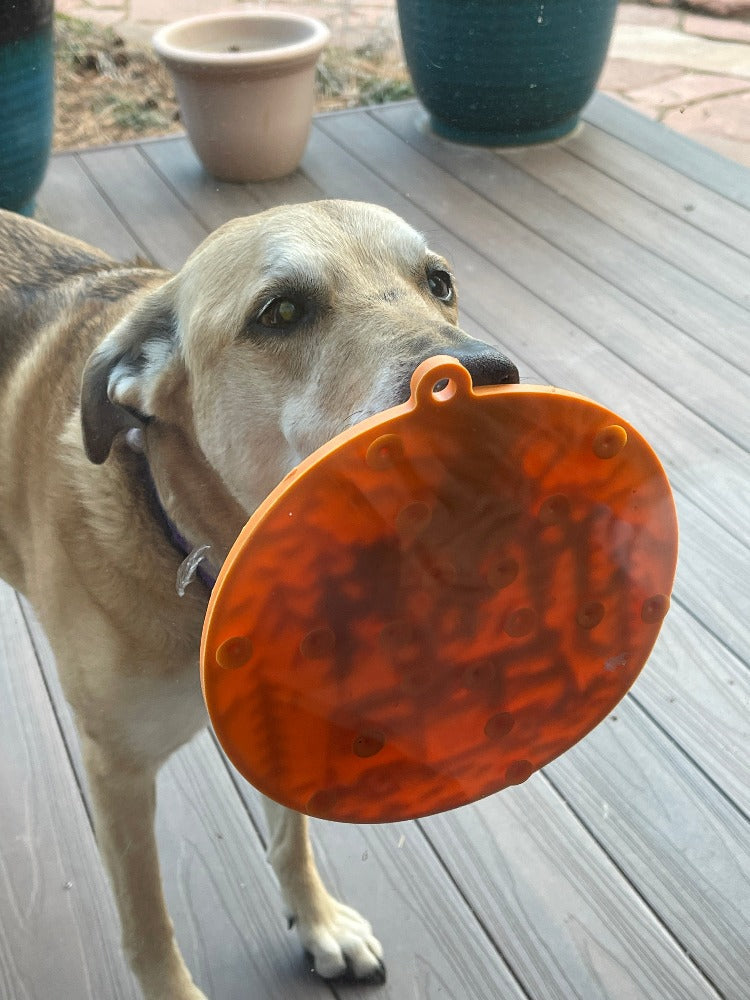 Camp eMat - Enrichment Lick Mat For Dogs - with Suction Cups | Retro Van Design | USA Made