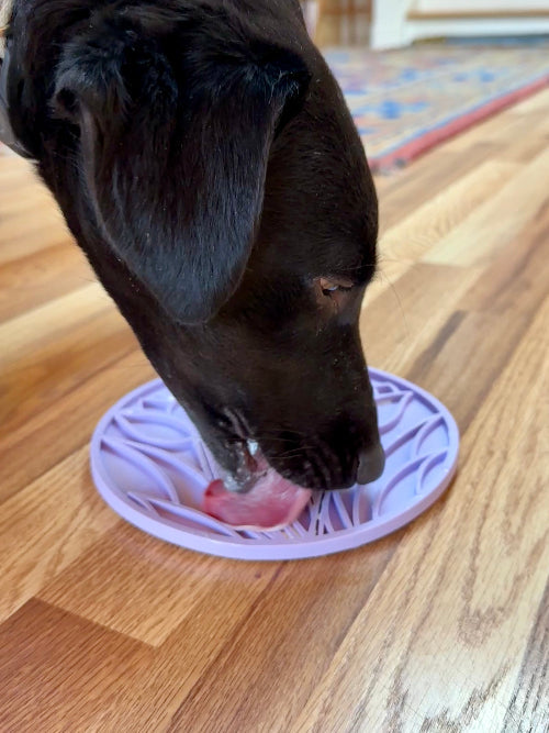 Tulip Design eMat - Enrichment Lick Mat For Dogs - With Suction Cups | USA Made