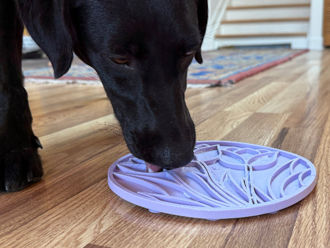 Tulip Design eMat - Enrichment Lick Mat For Dogs - With Suction Cups | USA Made