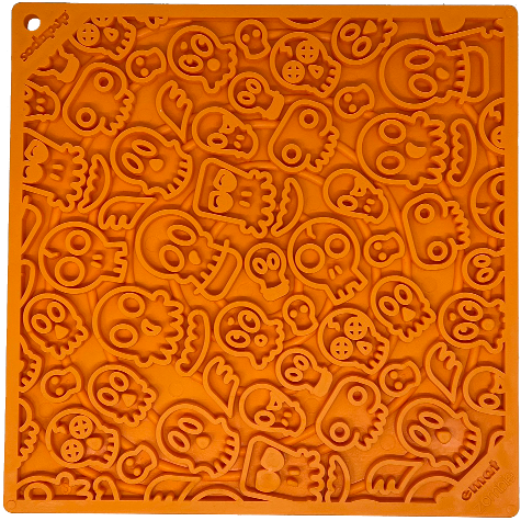Zombie eMat - Enrichment Lick Mat for Dogs | Halloween Skull Design | SodaPup