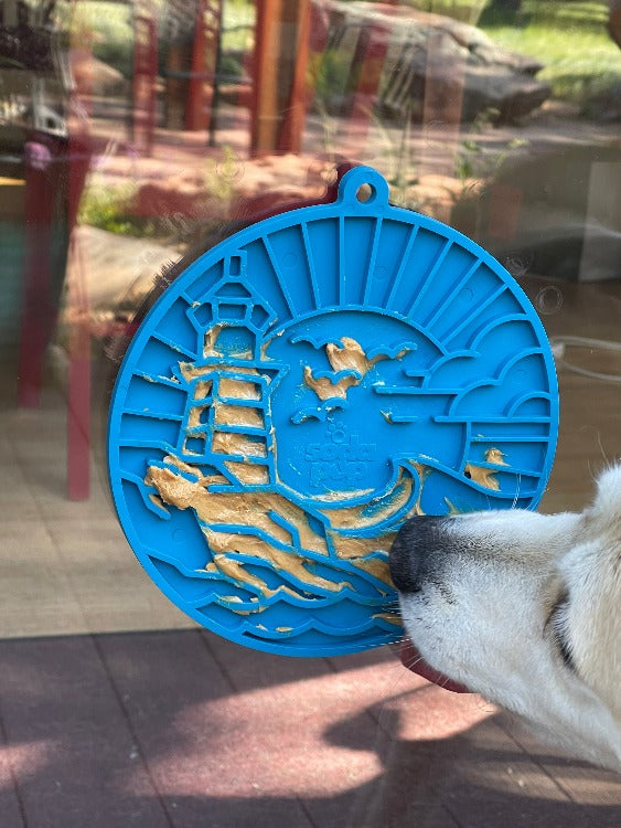Lighthouse eMat - Enrichment Lick Mat For Dogs - With Suction Cups | USA Made