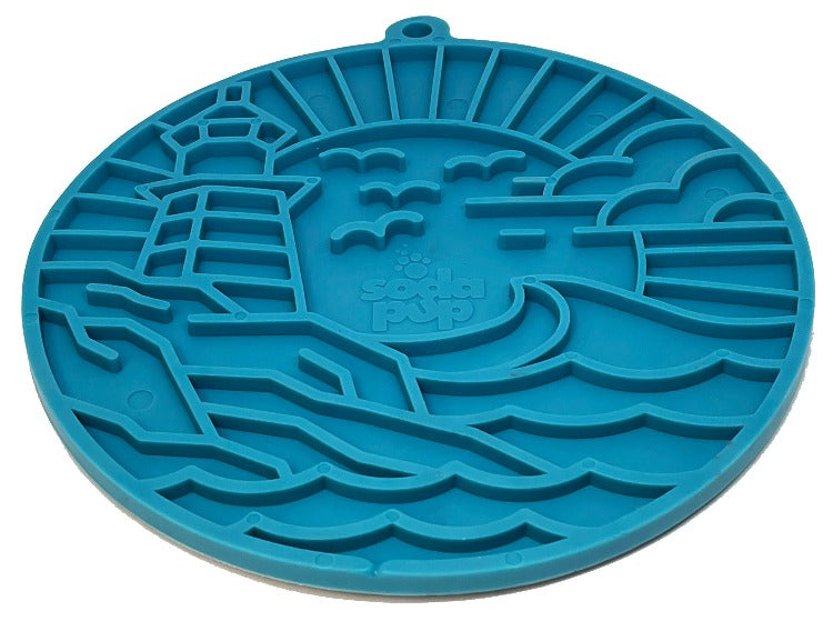 Lighthouse eMat - Enrichment Lick Mat For Dogs - With Suction Cups | USA Made