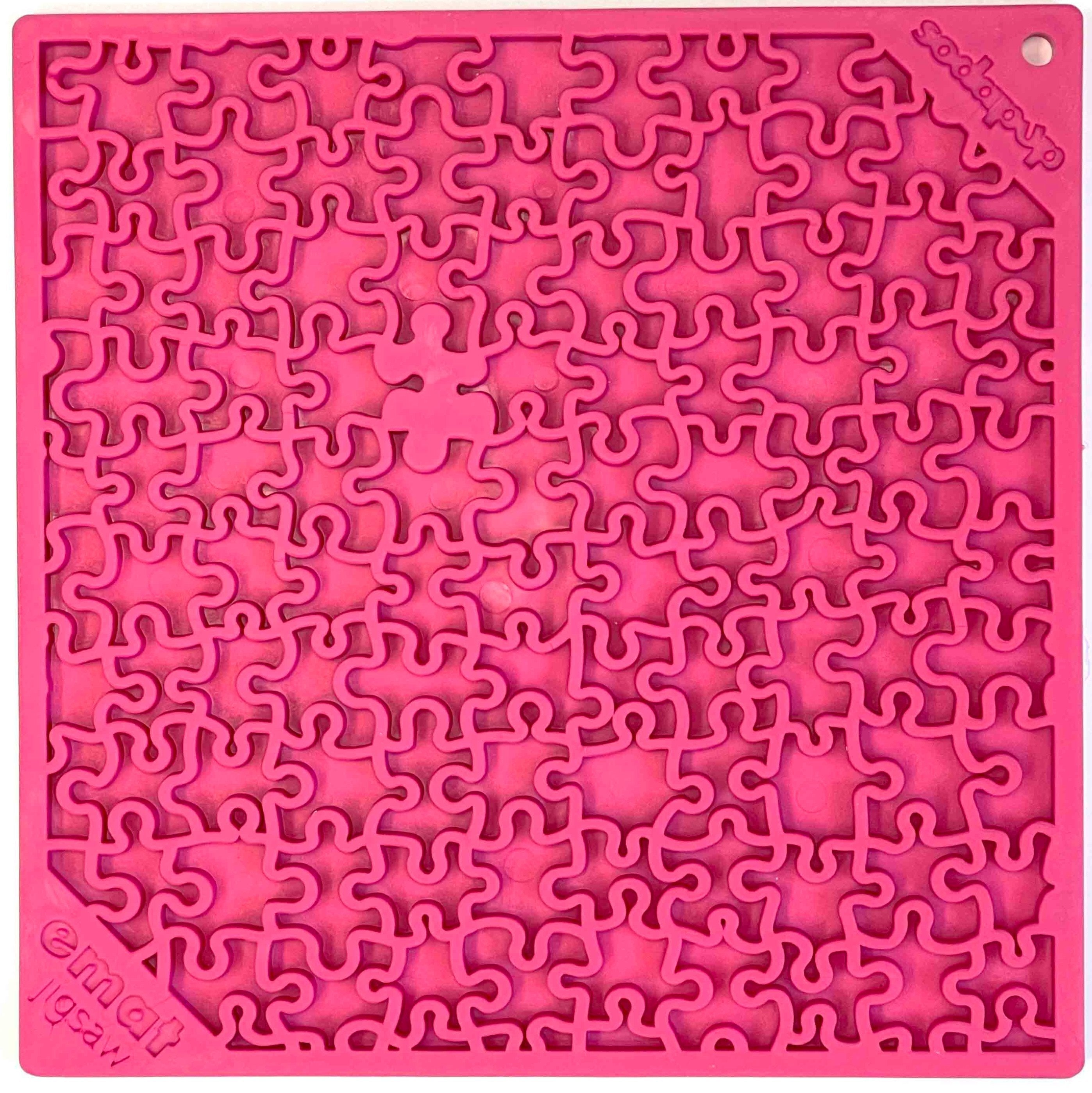 Jigsaw Puzzle eMat - Enrichment Lick Mat for Dogs | eMat Enrichment Toy for Anxiety Relief | USA Made